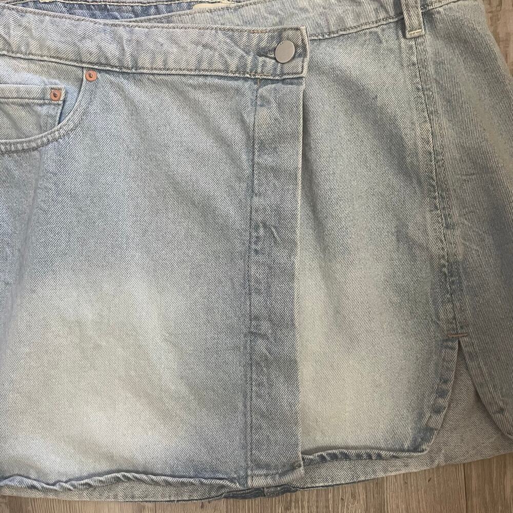 DL1961 Andi Wrap Mini Skirt Sz 30 - Picture 15 of 16